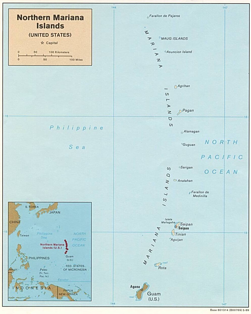 commonwealth northern mariana islands map